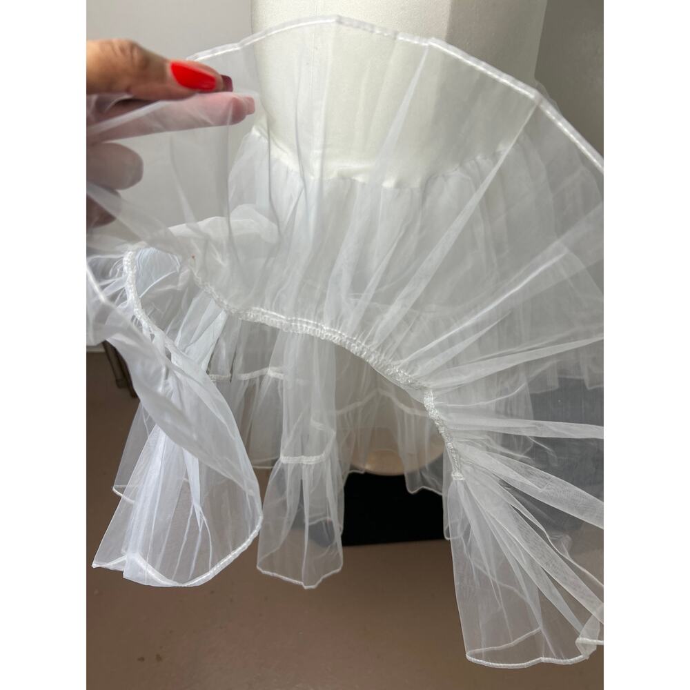 Crinoline Petticoat Underskirt Slip Tutu White Z 032 - Picture 4 of 6